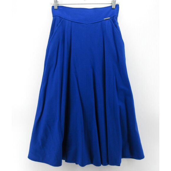 VINTAGE Geiger Skirt 38 Boiled Wool A-Line Midi Peasant Cottage US 6 - Picture 1 of 8